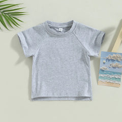 Toddler Kids Baby Girls Boys Summer Casual Tops